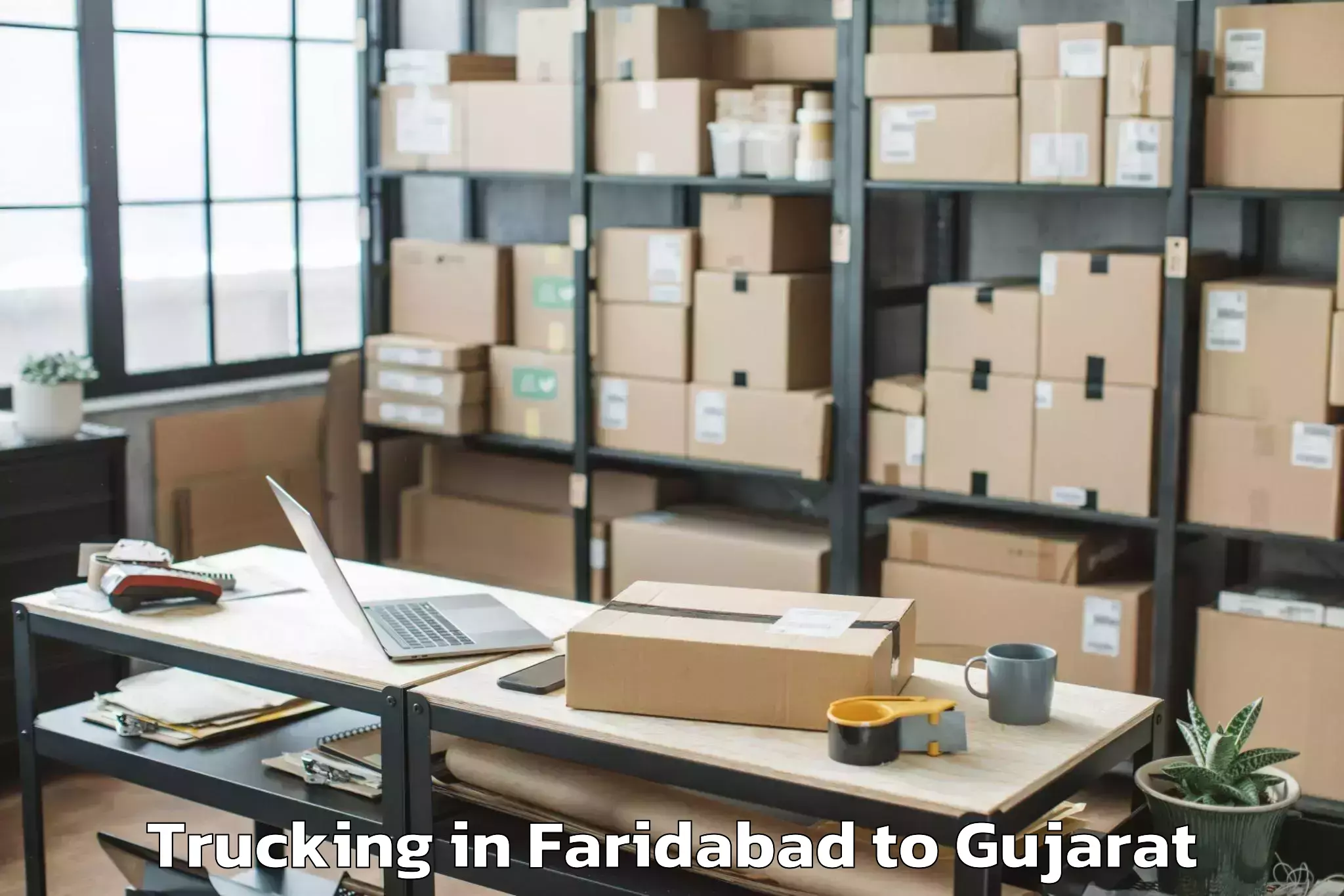 Hassle-Free Faridabad to Jhulasan Trucking